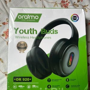 Oraimo OR-920 Youth Buds RGB Wireless Bluetooth Headphones – Deep Bass Sound